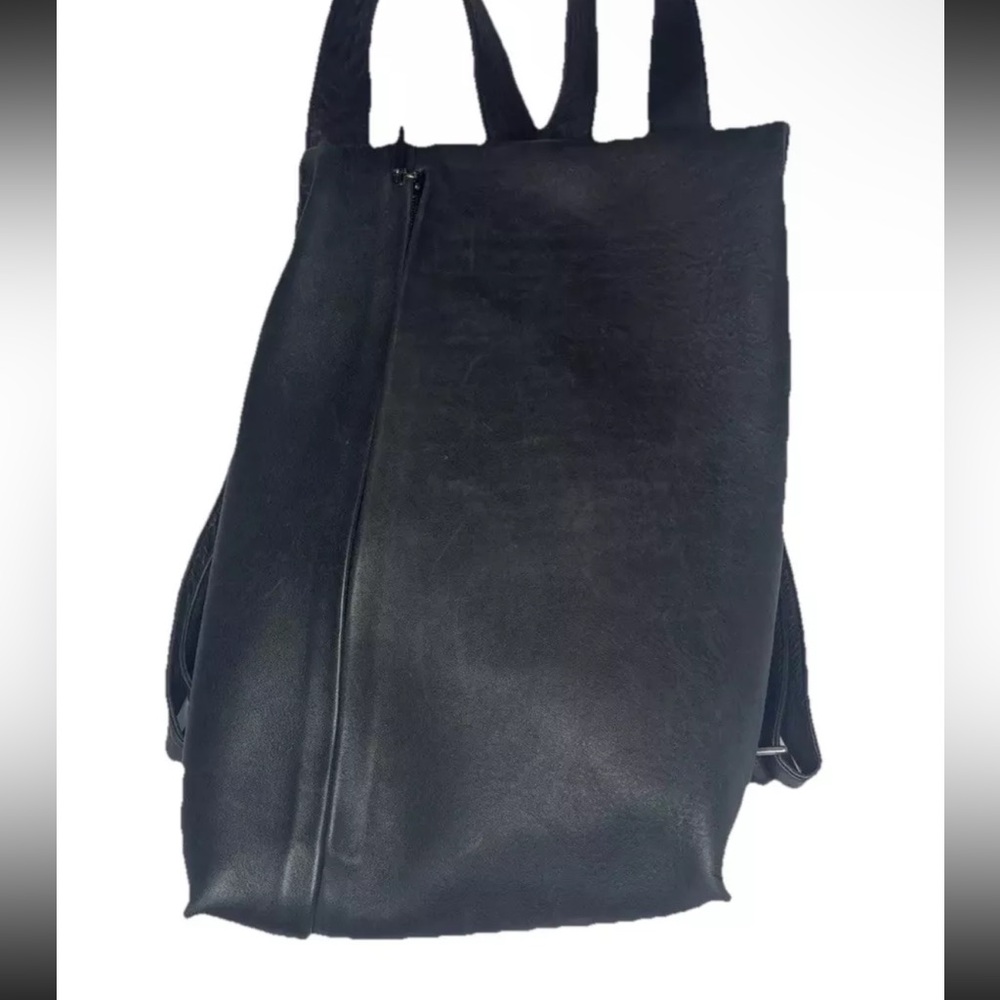 Airbag Gr. - Leather Backpack By Olbrish B Black Made In Germany View 3